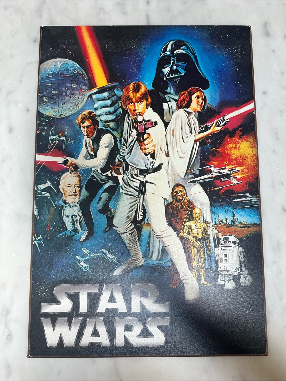 Silver Buffalo Disney Star Wars Episode 4 A New Hope Wood Wall wood Plaque